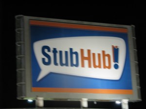 StubHub! Center sign